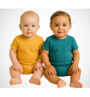 Organic Cotton Baby Bodysuits – Soft & Stretchy, Snap Closure, Short/Long Sleeves, Hypoallergenic, Easy Change, Sizes 0-24 Months, Breathable, Durable & Comfortable